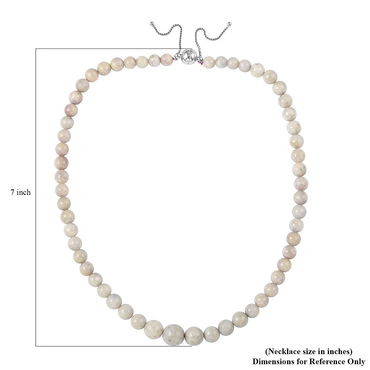 Hackmanite Beaded Necklace 20-22 Inches in Rhodium Over Sterling Silver 330.00 ctw image number 4
