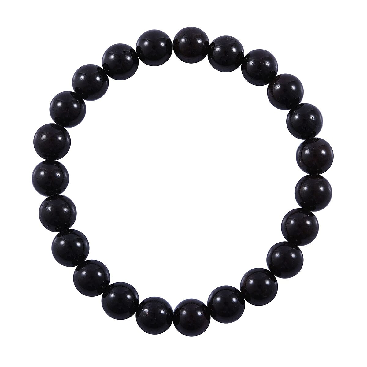 Mozambique Garnet Beaded Stretch Bracelet 75.00 ctw image number 0