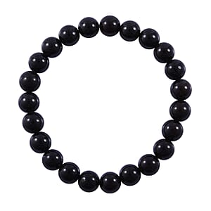 Mozambique Garnet Beaded Stretch Bracelet 75.00 ctw