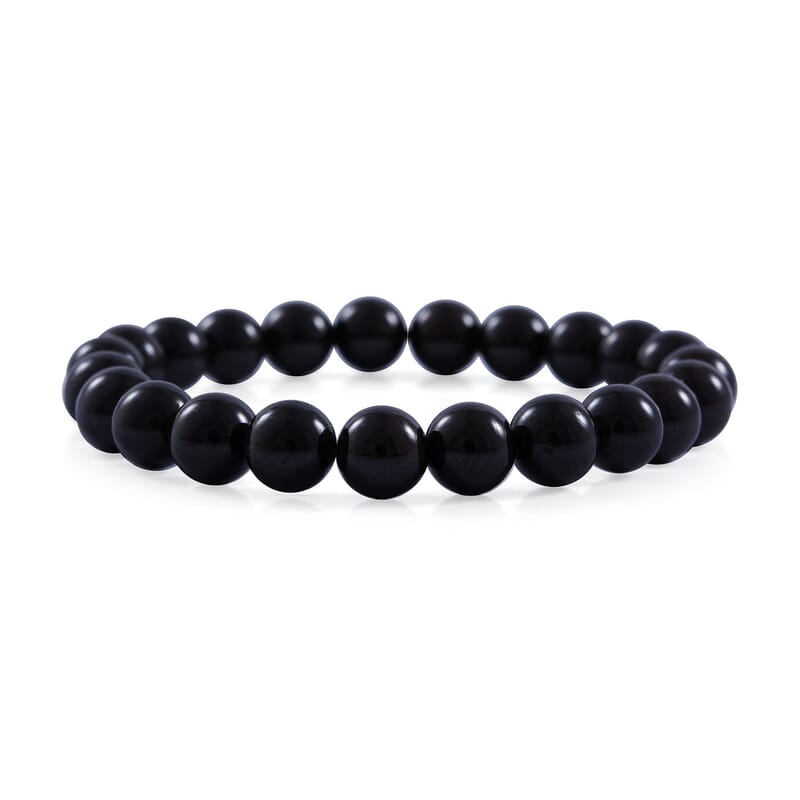 Mozambique Garnet Beaded Stretch Bracelet 75.00 ctw
