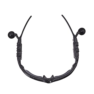 Black Wearable Technology Wireless Bluetooth MP3 Sunglasses with Headphone