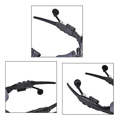 Black Wearable Technology Wireless Bluetooth MP3 Sunglasses with Headphone