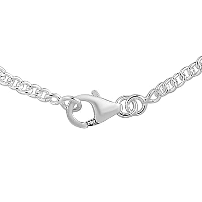 Artisan Crafted Sterling Silver Curb Bracelet (7.25 In) 2.90 Grams