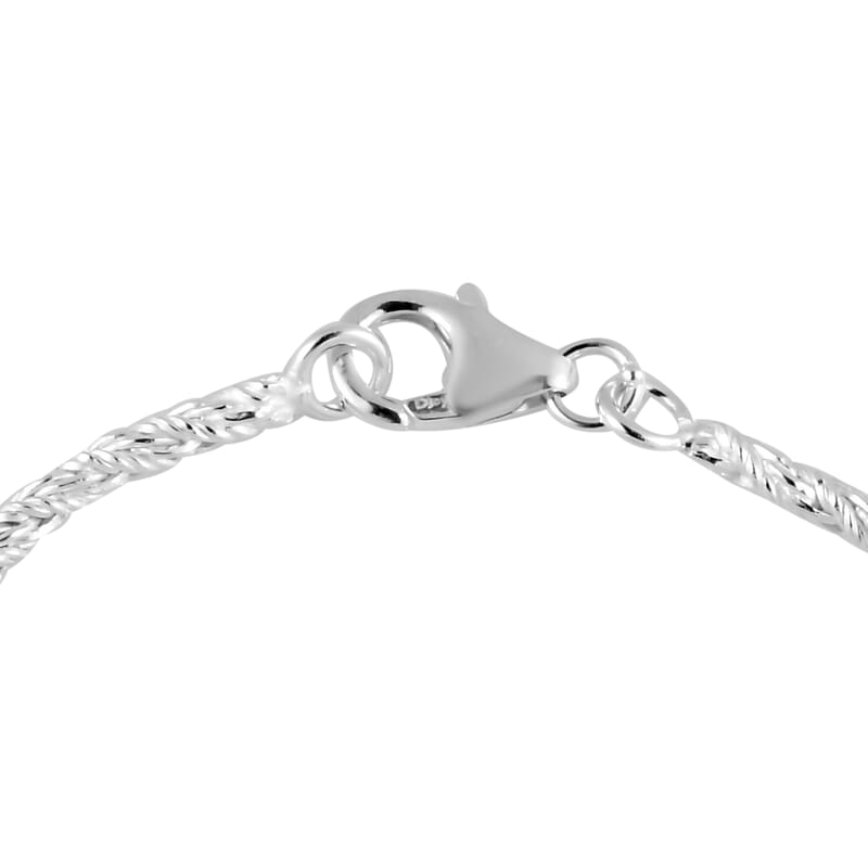 Artisan Crafted Sterling Silver Singapore Bracelet (7.25 In) 3.35 Grams