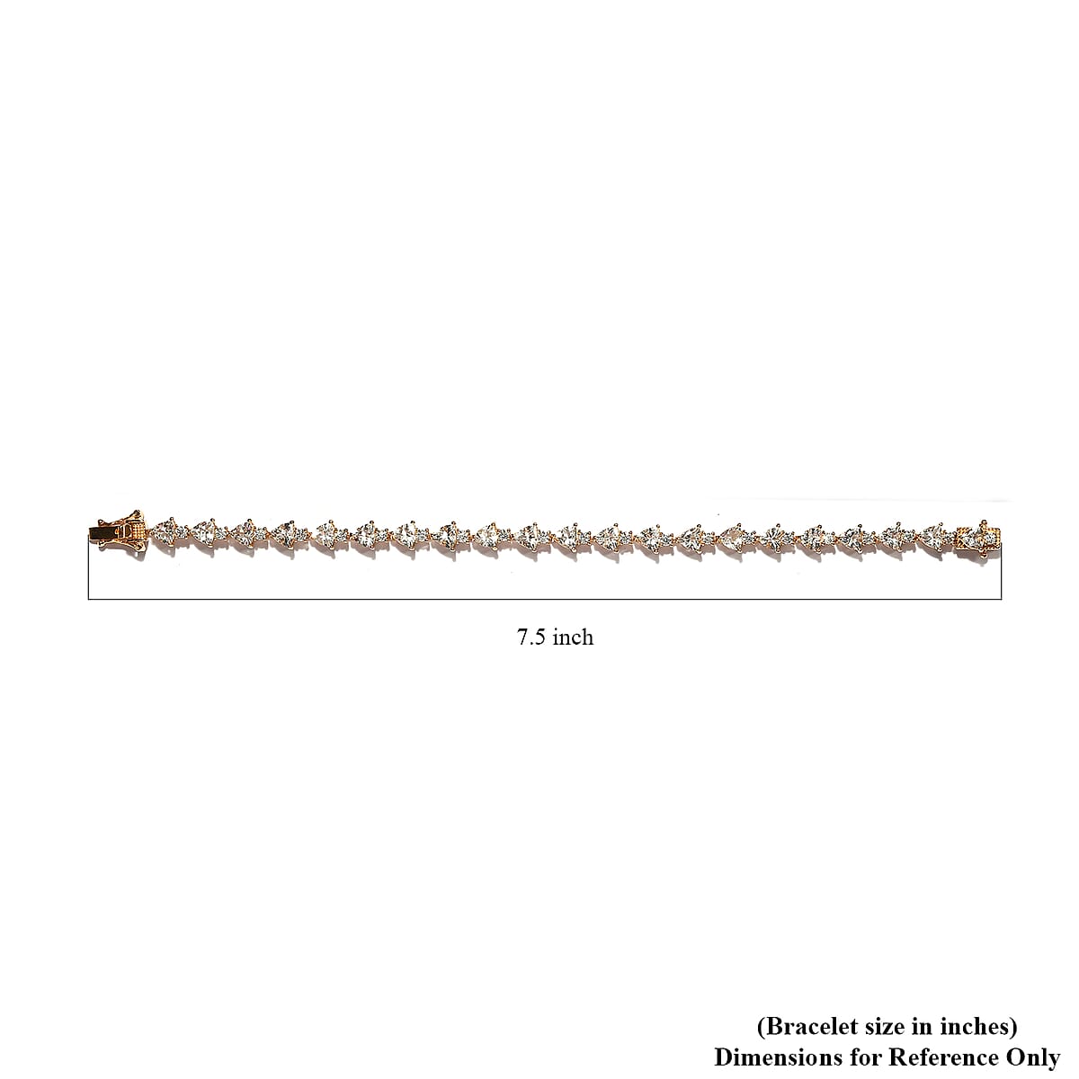 D'Joy Mexican Hyalite Opal and Moissanite Bracelet in Vermeil Yellow Gold Over Sterling Silver (7.25 In) with Free UV Flash Light 9.00 ctw image number 4