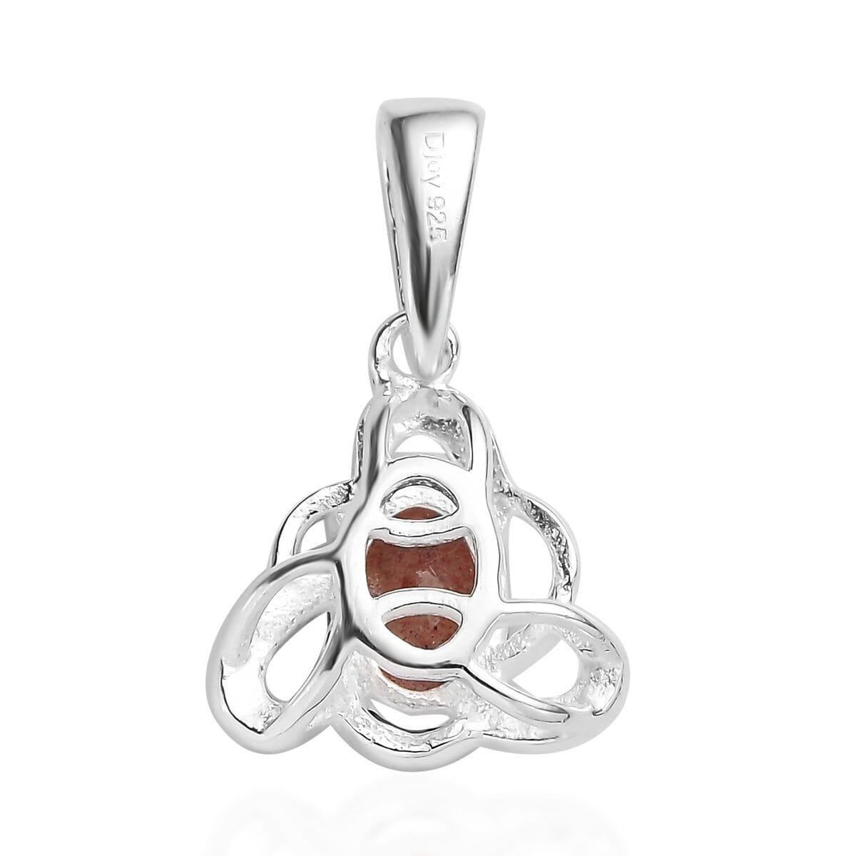 Natural Tanzanian Natronite Solitaire Pendant in Sterling Silver 0.85 ctw image number 4