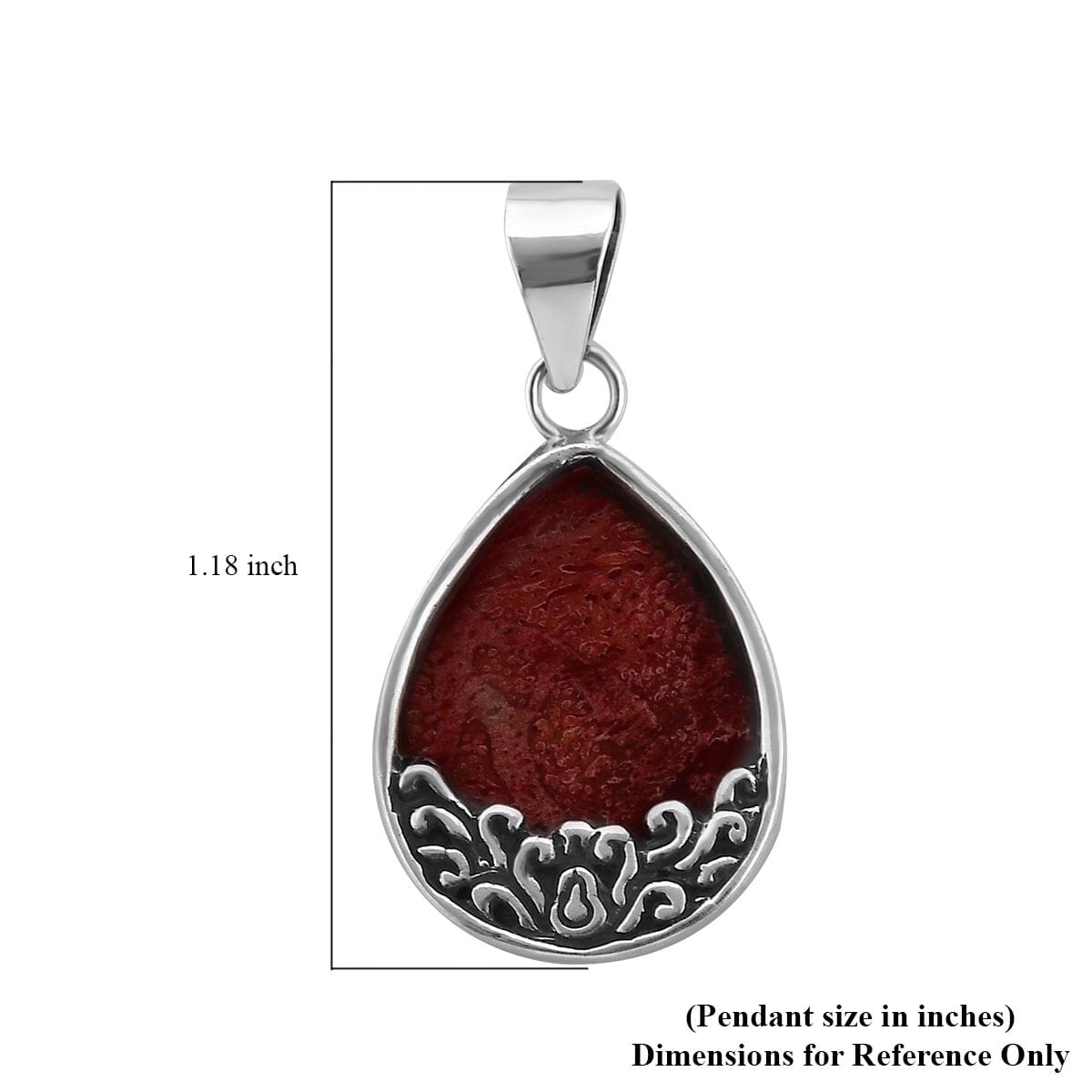 Sponge Coral Pendant in Sterling Silver image number 4