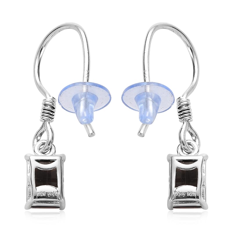 Brazilian Smoky Quartz Earrings in Sterling Silver 1.85 ctw