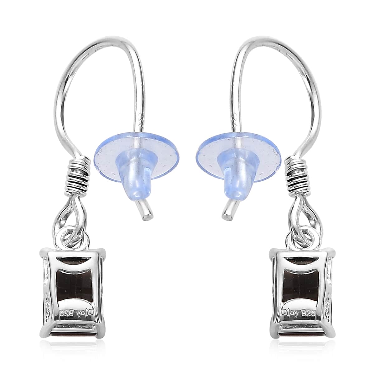 Brazilian Smoky Quartz Earrings in Sterling Silver 1.85 ctw image number 3