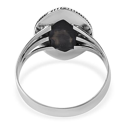 Abalone Shell Ring in Sterling Silver (Size 10.0)