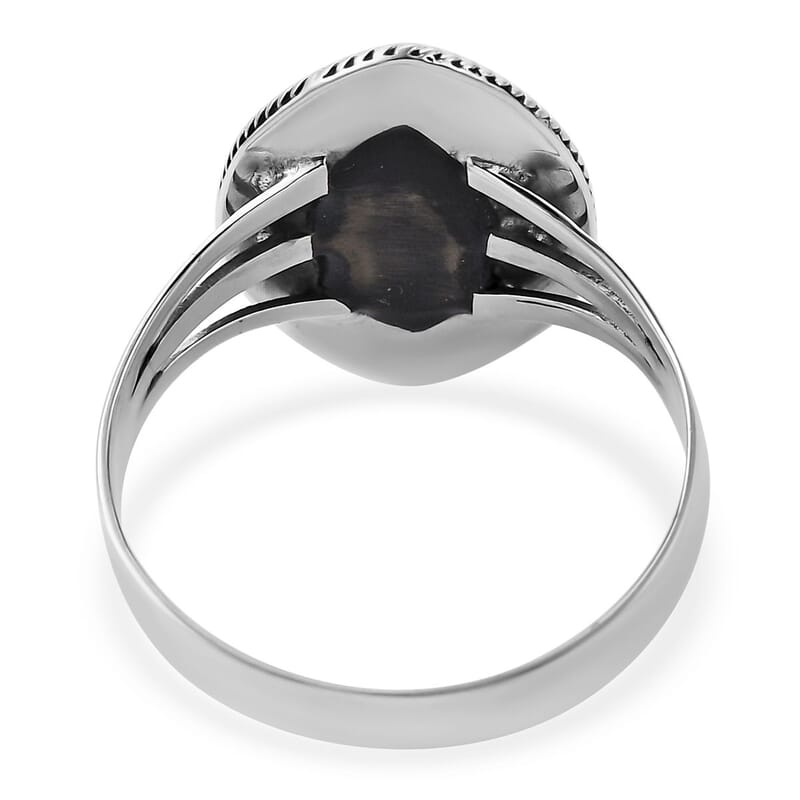 Abalone Shell Ring in Sterling Silver (Size 10.0)