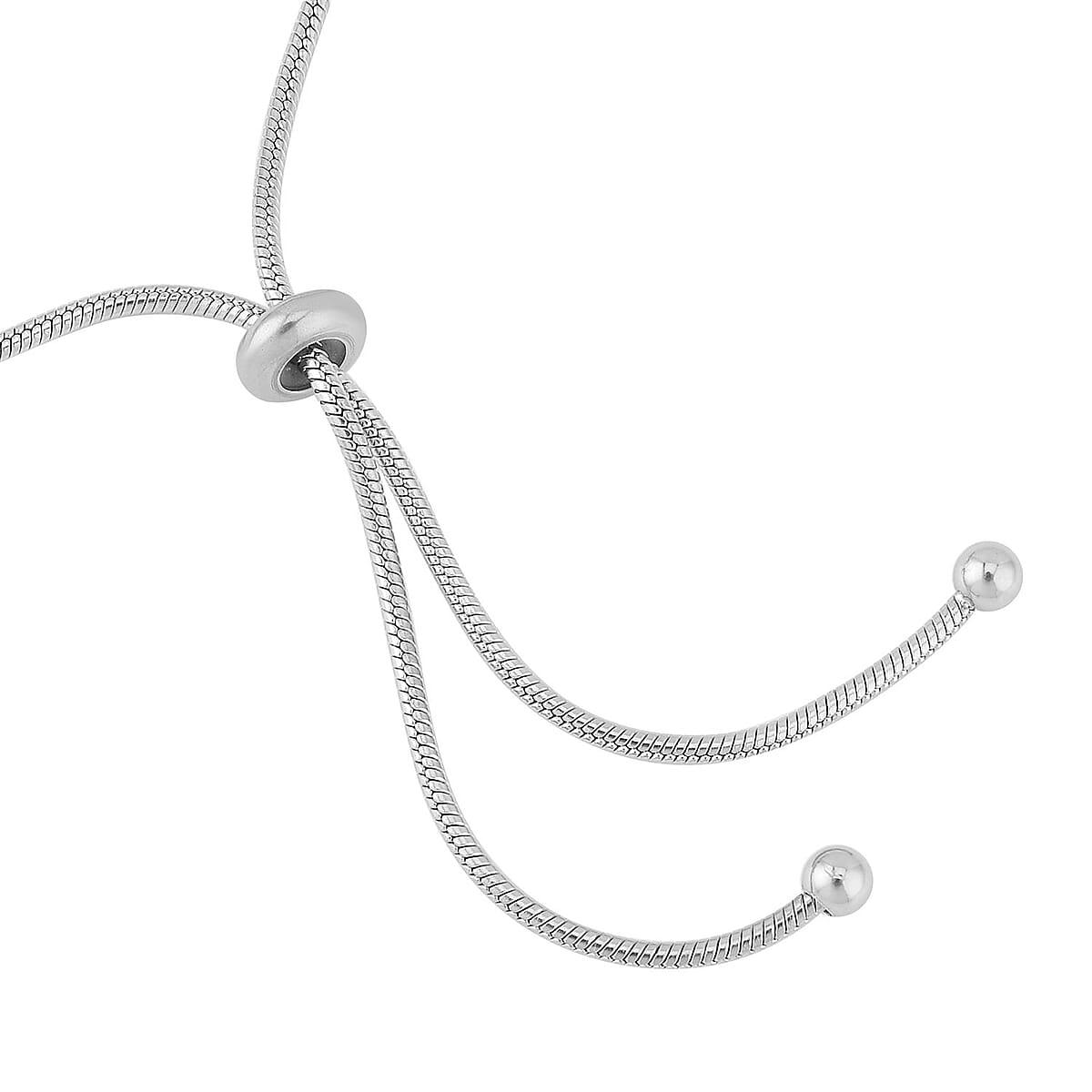 Galilea Rose Quartz Bolo Bracelet in Stainless Steel , Tarnish-Free, Waterproof, Sweat Proof Jewelry image number 4