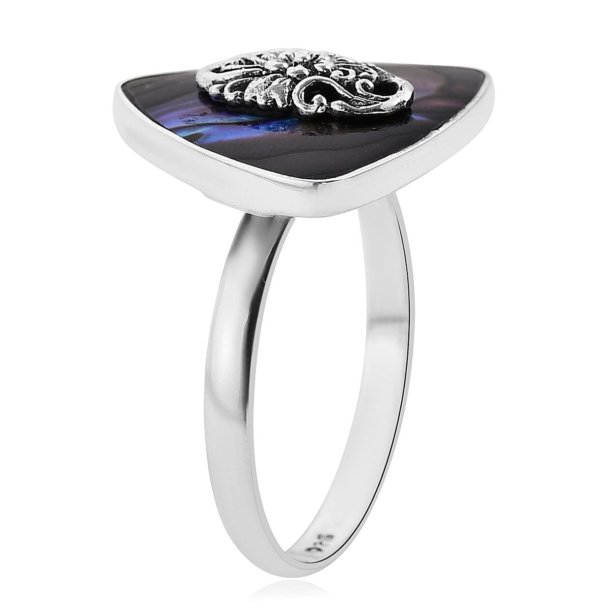 Abalone Shell Ring in Sterling Silver (Size 10.0) image number 3