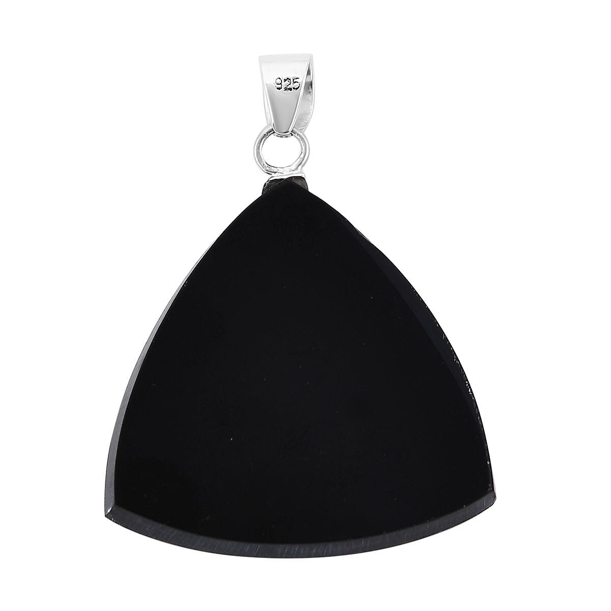 Abalone Shell Trillion Pendant without Chain in Sterling Silver