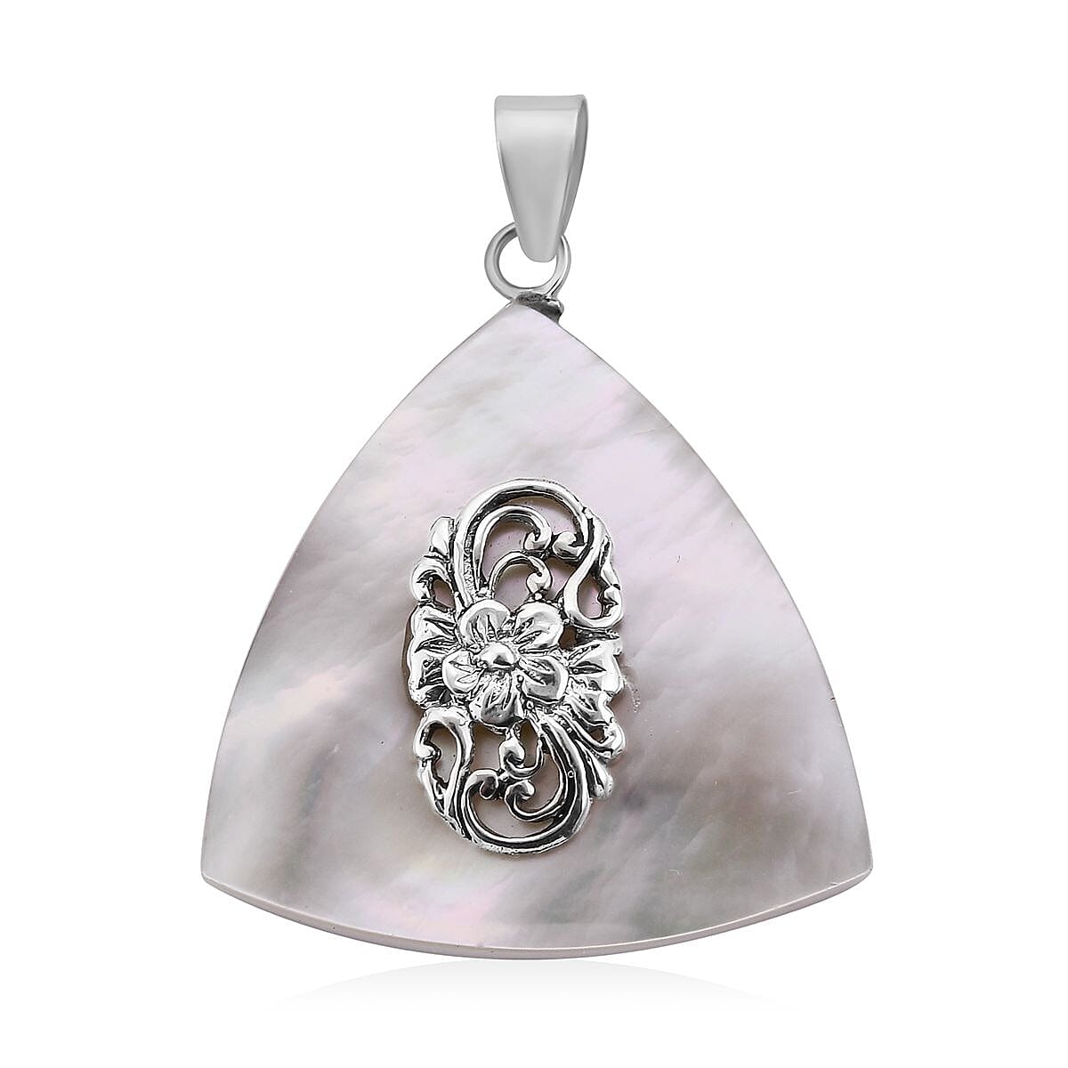 Mother Of Pearl Pendant in Sterling Silver image number 0