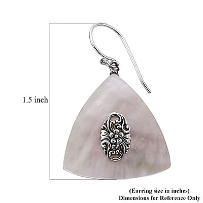 Mother Of Pearl Earrings in Sterling Silver
