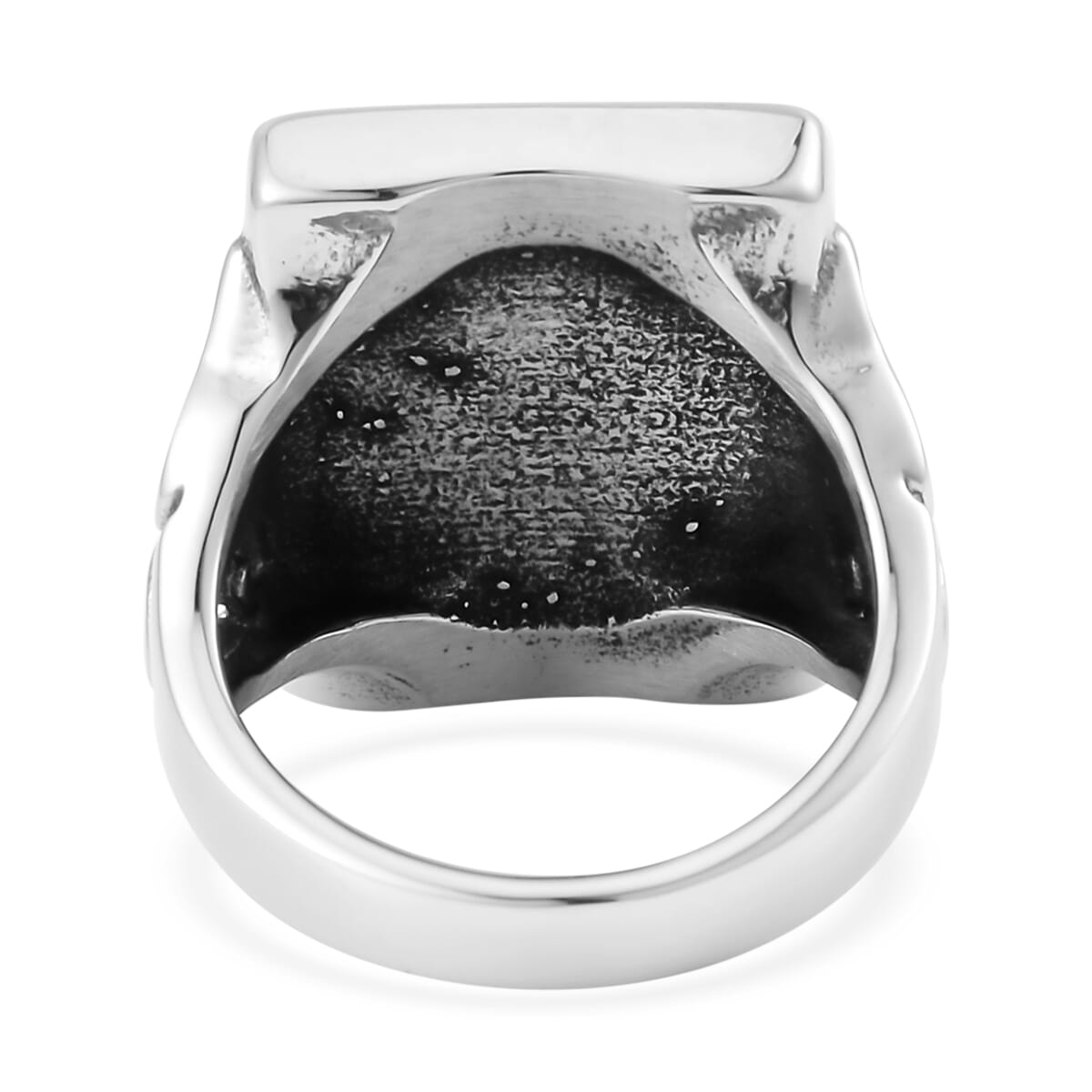 Malagasy Labradorite Ring in Stainless Steel image number 4