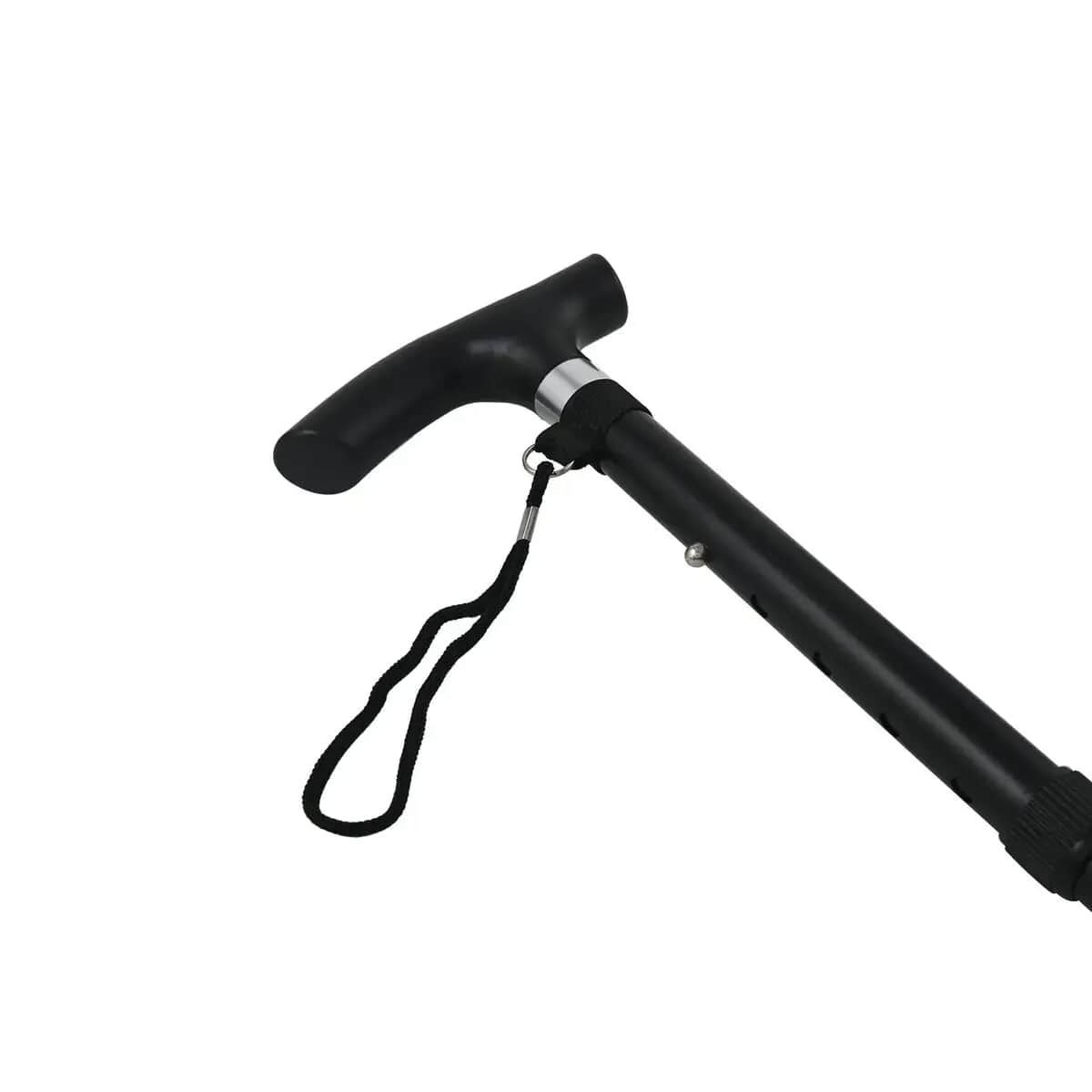 Bulk Buys Foldable Walking Cane, Non Slip Easy Fold Walking Stick, Collapsible Walking Aid – Black image number 5