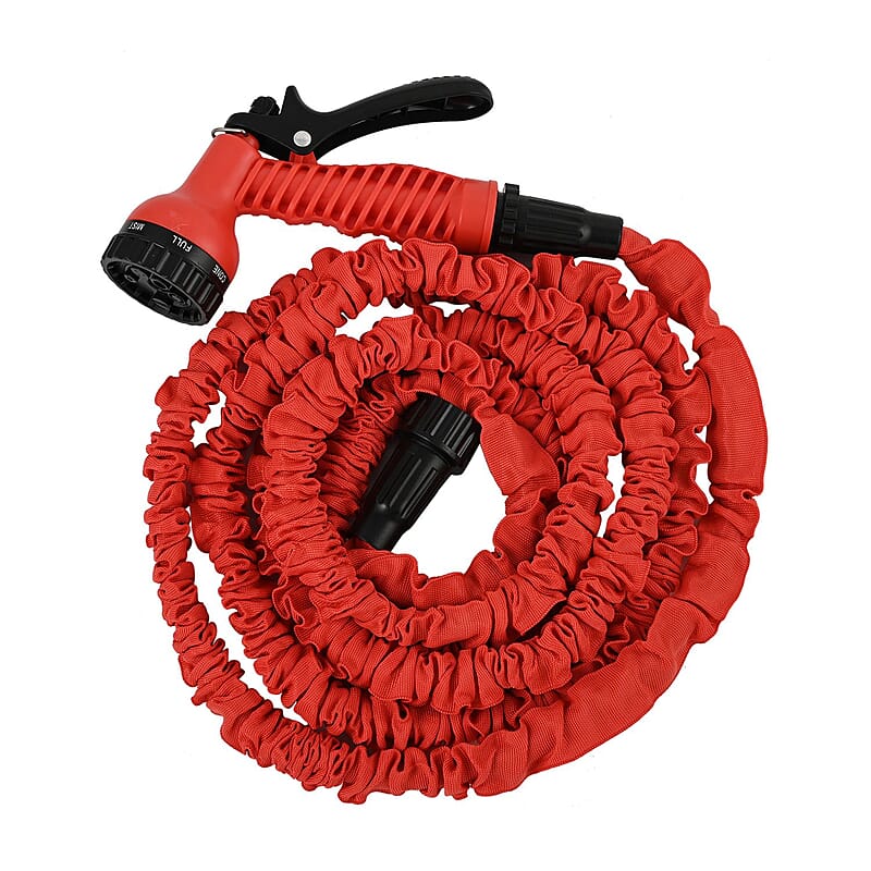 Savannah 25ft Expanding Coil Hose - Red/Black