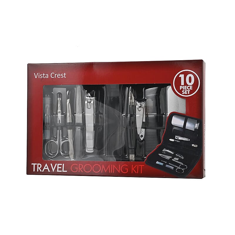 Vista Crest 10pc Travel Grooming Set