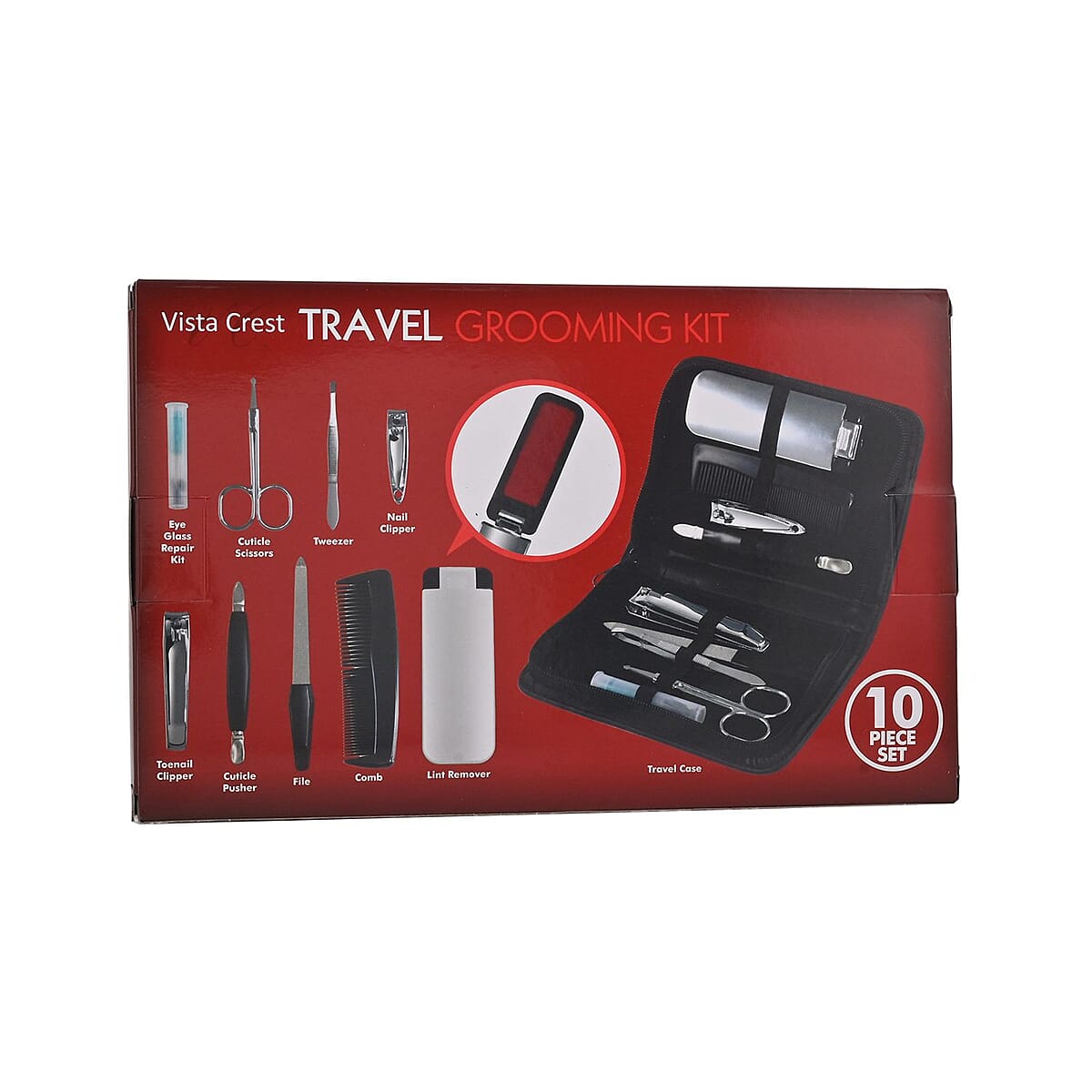 Vista Crest 10pc Travel Grooming Set image number 2