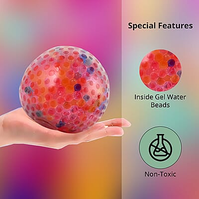 Fidgety 4in Squishy Stress Ball with Gel Water Beads