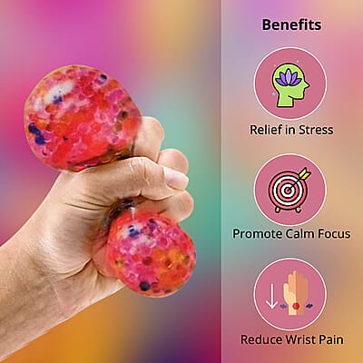 Fidgety 4in Squishy Stress Ball with Gel Water Beads
