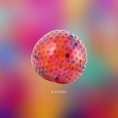 Fidgety 4in Squishy Stress Ball with Gel Water Beads