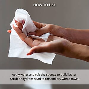 Scrubzz Bath Sponges Regular (25 Packs) , Exfoliating Bath Sponges , Shower Sponges , Body Wash Sponge