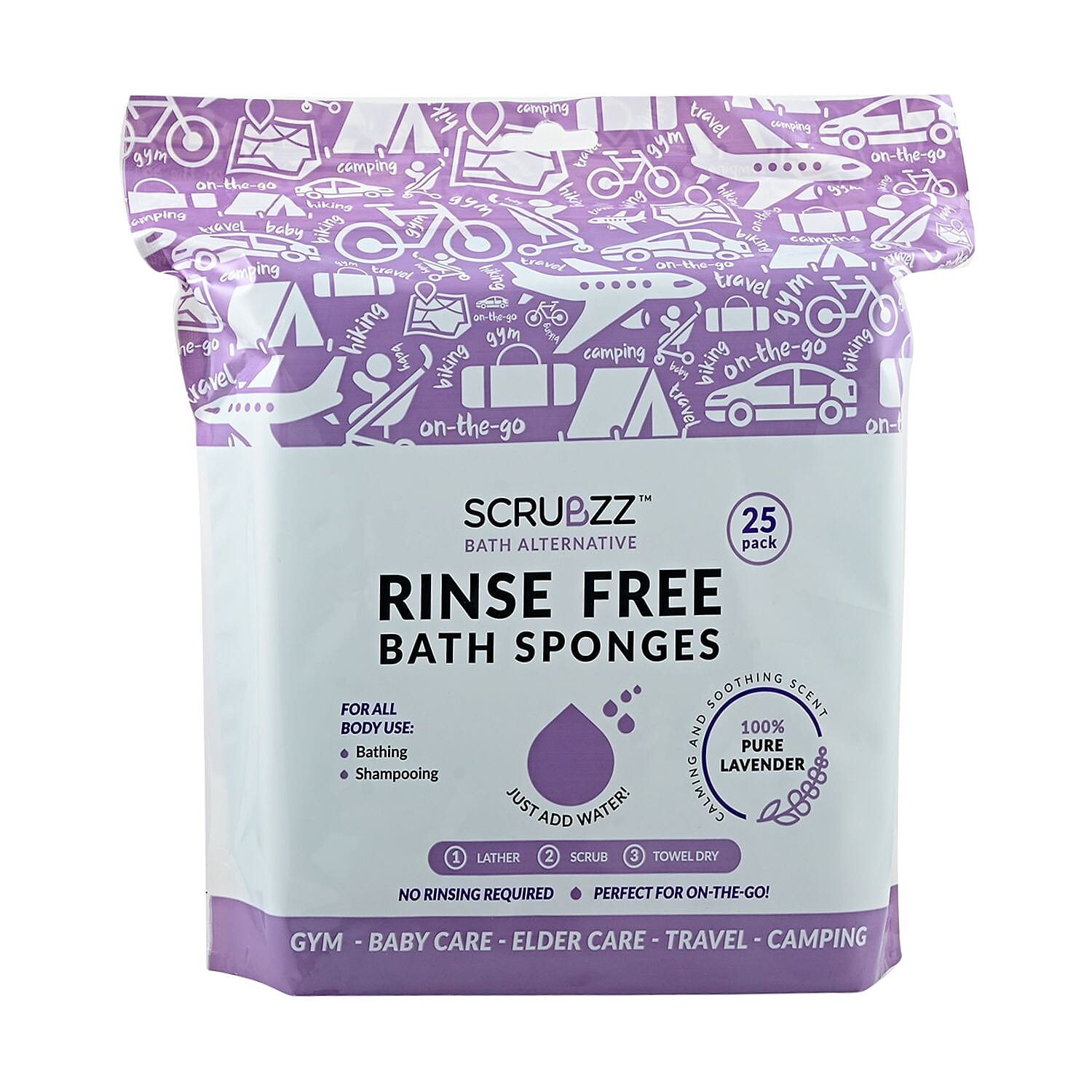 Scrubzz Bath Sponges Lavender