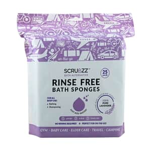 Scrubzz Bath Sponges Lavender (25 Packs)