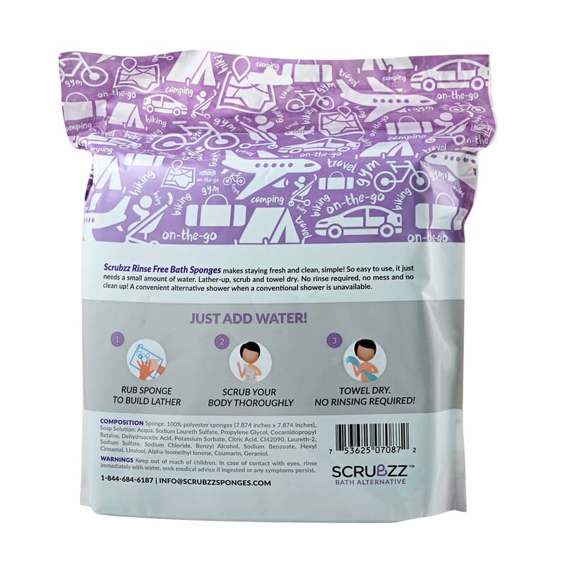 Scrubzz Bath Sponges Lavender