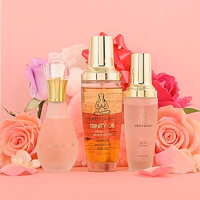 Karma Beauty Bundle- Biotin Serum, Trinity Oil & Sweet Dreams Hair perfume (Ships in 8-10 business days), Haircare Product Set, Natural Hair Care Products