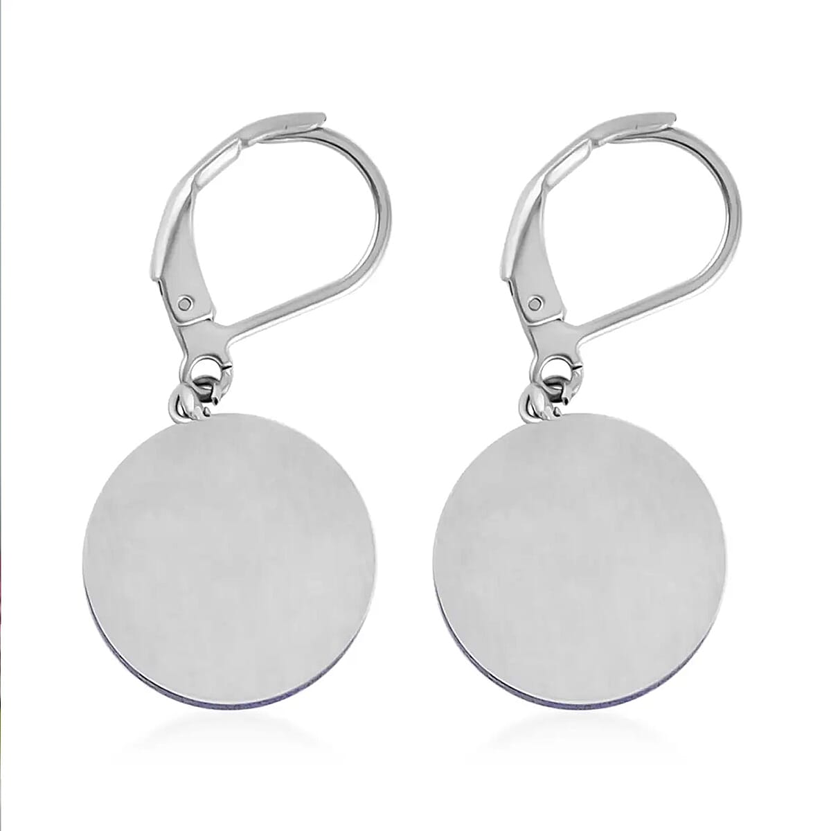 Amazonite 2.00 ctw and Austrian Crystal Star Earrings in Stainless Steel image number 9