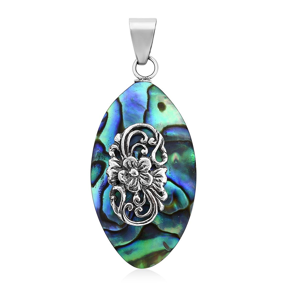 Abalone Shell Pendant in Sterling Silver image number 0