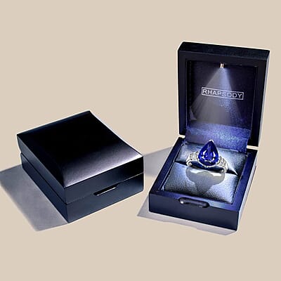 Rhapsody 950 Platinum AAAA Tanzanite and E-F VS2 Diamond 6.10 ctw Ring (Size 10.0) 7.35 Grams