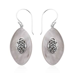 Mother Of Pearl Earrings in Sterling Silver