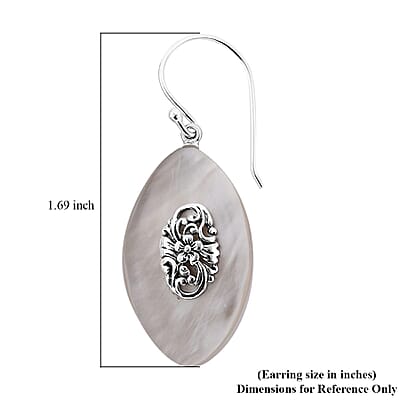 Mother Of Pearl Earrings in Sterling Silver