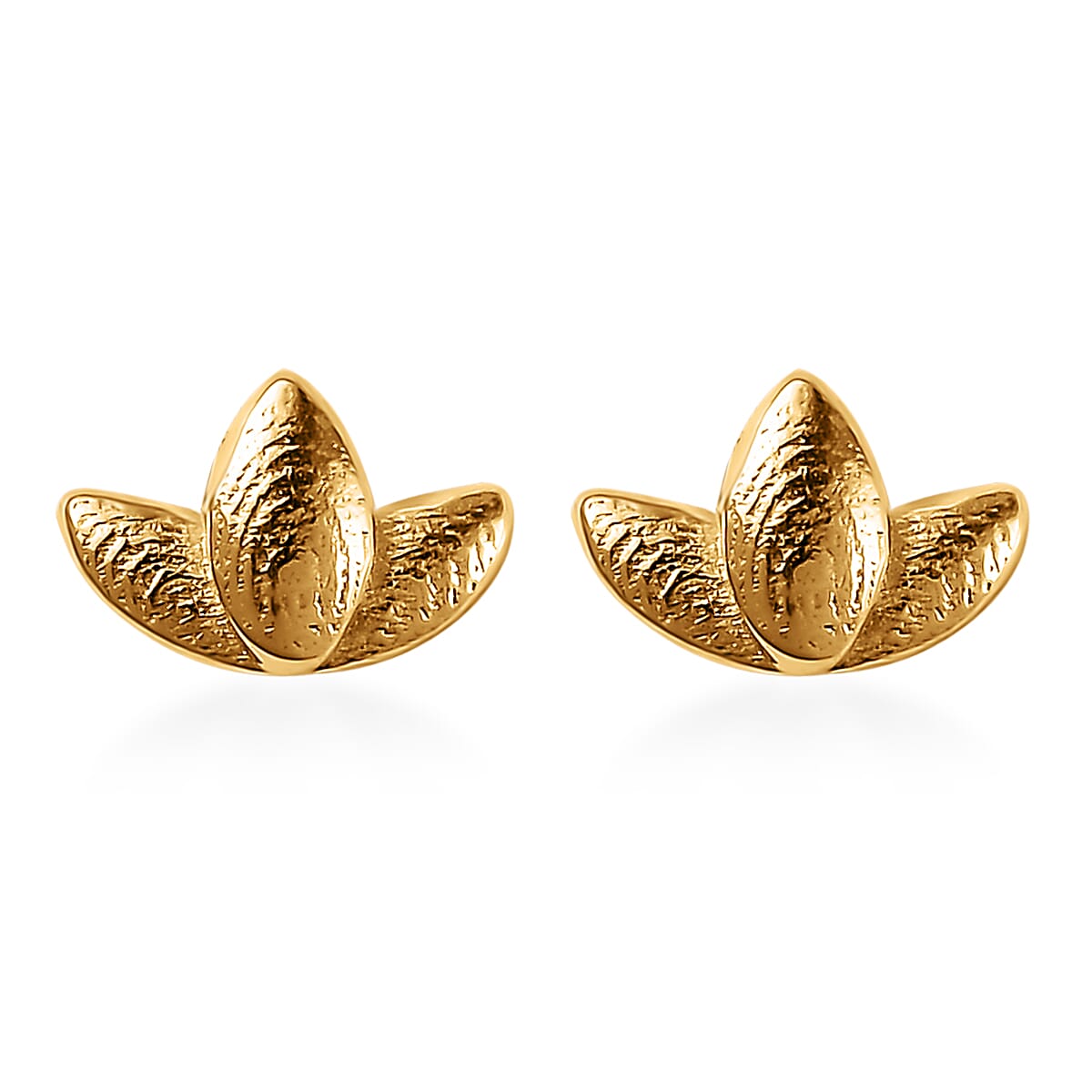 Vermeil Yellow Gold Over Sterling Silver Earrings 0.80 Grams