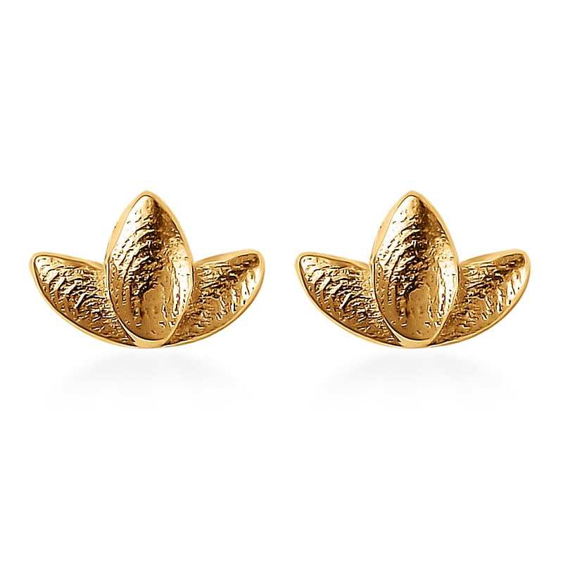Vermeil Yellow Gold Over Sterling Silver Earrings 0.80 Grams