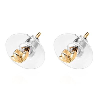 Vermeil Yellow Gold Over Sterling Silver Earrings 0.80 Grams