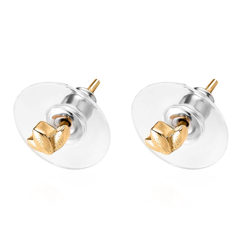 Vermeil Yellow Gold Over Sterling Silver Earrings 0.80 Grams