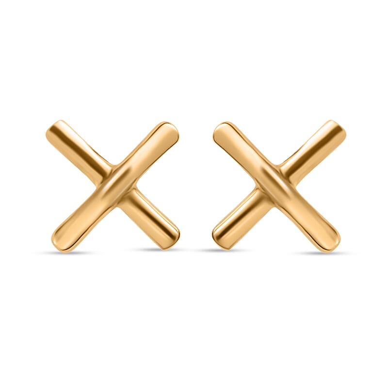 Vermeil Yellow Gold Over Sterling Silver Stud Earrings