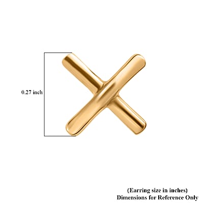 Vermeil Yellow Gold Over Sterling Silver Stud Earrings