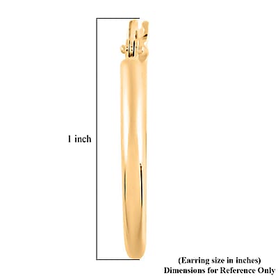 Sculpted Hoop Earrings in 14K YG
