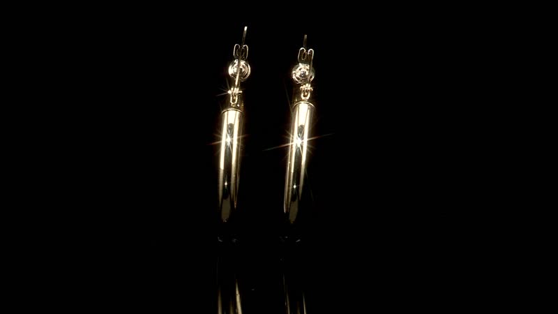 14K Yellow Gold Hoop Earrings 1.90 Grams