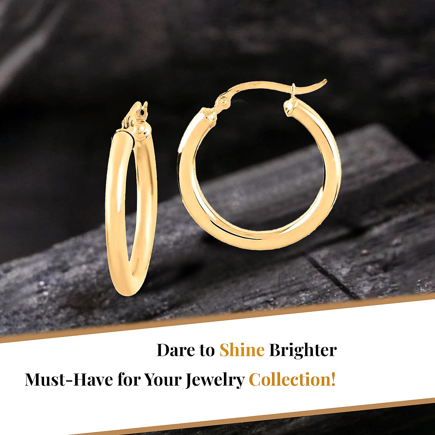 14K Yellow Gold Hoop Earrings 1.90 Grams