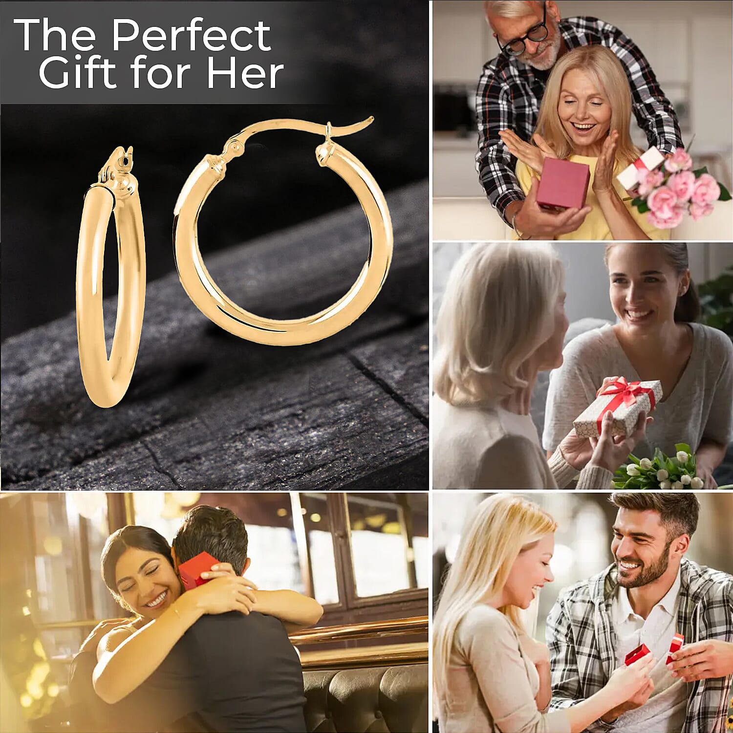 14K Yellow Gold Hoop Earrings 1.90 Grams
