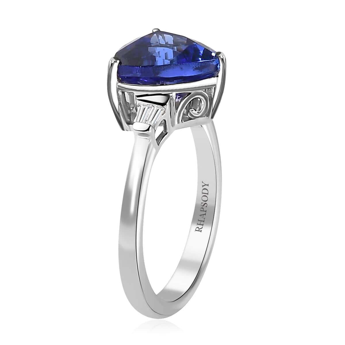 TLV RHAPSODY 950 Platinum AAAA Tanzanite, Diamond (E-F, VS2) Ring (Size 10.0) (4.90 g) 3.50 ctw image number 3