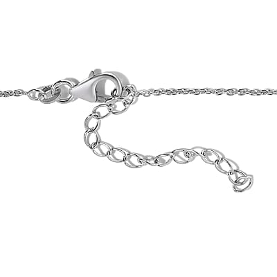 Aurora Moonstone (D) Necklace 18 Inches in Platinum Over Sterling Silver 12.40 ctw